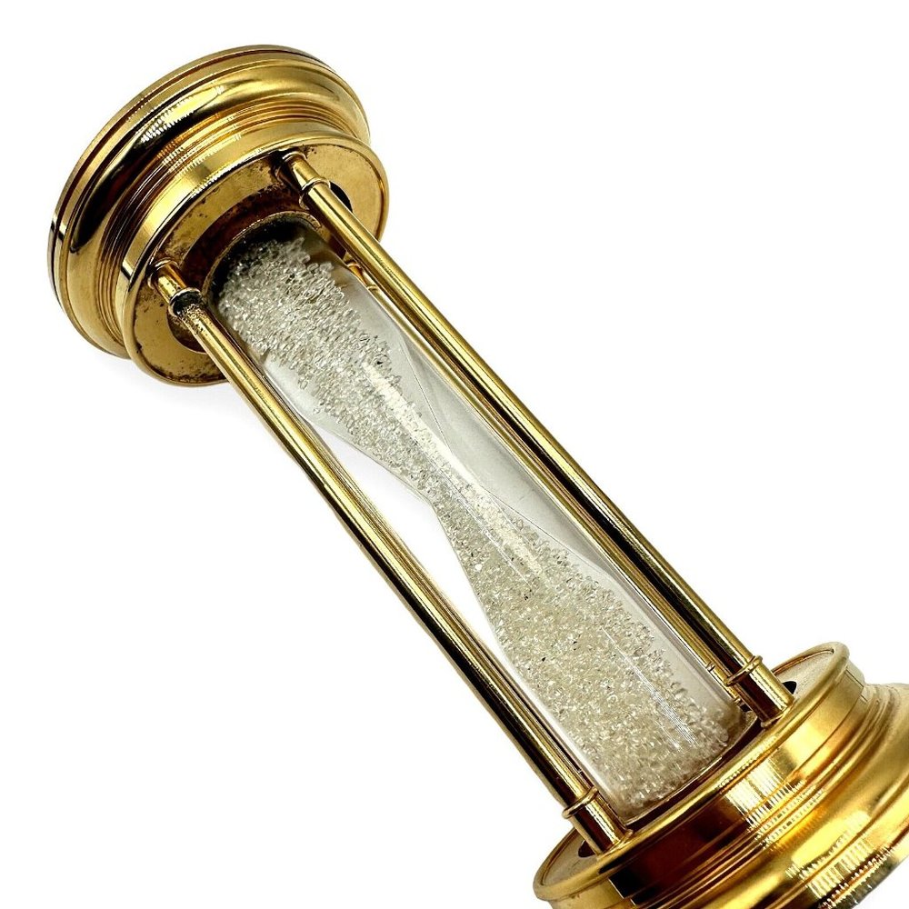 Authentic! De Beers Limited Edition Millennium 2000 Diamond Brass Hourglass - Picture 8 of 11